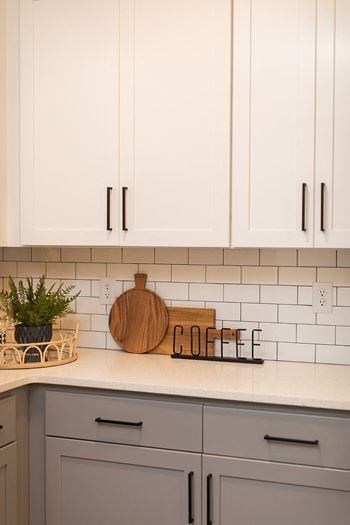 A white kitchen
